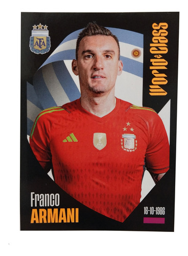 Panini World Class 2024 Figuritas Argentina A Elección Messi Franco Armani Jugador