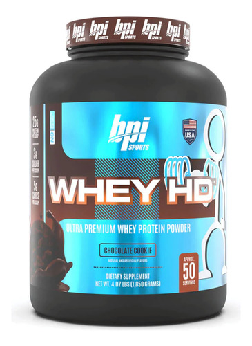 Bpi Sports Whey Hd Proteína 4.2 Lbs 50 Servicios Sf W2