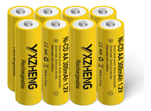 Yxzheng Bateria Aa Nicd 300mah 1.2v Recargable Para Luces So