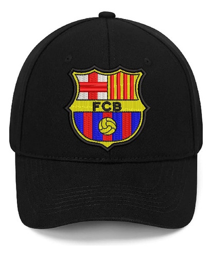 Gorro Jockey Visera Curva Barcelona Fc Bordado Futbol