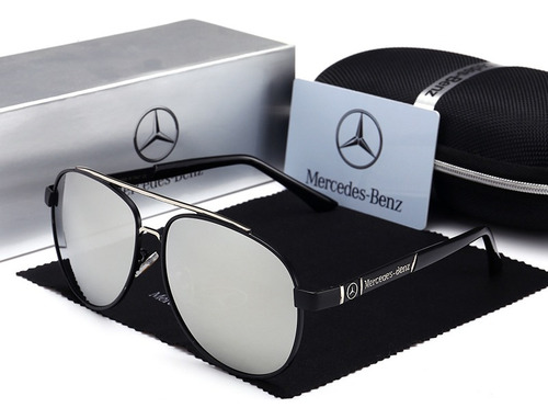 Gafas Marca Reggaeon Emblema Mercedes Benz 751 Color Plata