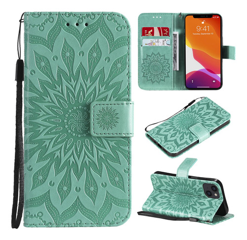 Funda Con Tótem En Forma De Girasol Para Honor Magic 4 5 6 70 80 90 100 10 50 Lite 20 30 Pro 8a 8 X 9 A 5 G, Ranura Para Tarjetas Con Tapa Para Agenda