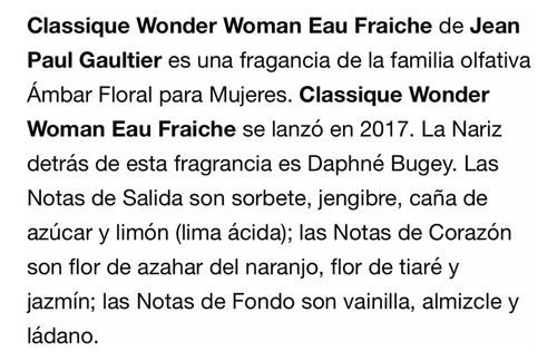 Perfume I Love Gaultier Classique (wonder Woman) 100ml