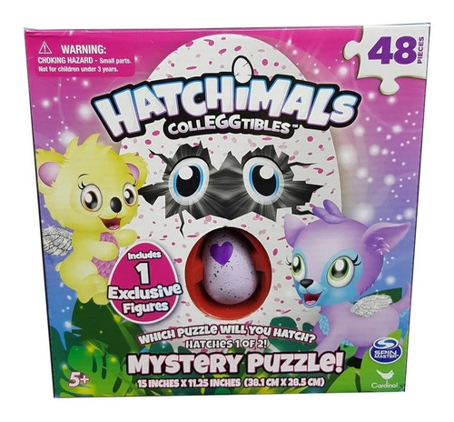 Puzzle 48 Pzas Hatchimals Con 1 Mini Figura Sorpr 98470 Full