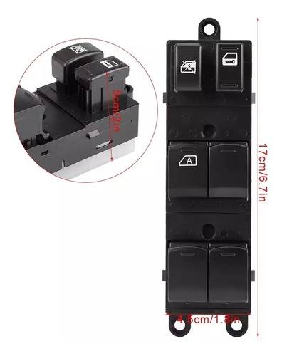 Imagen 1 de 5 de Botonera Nissan Tiida Interruptor Switch Alzavidrios