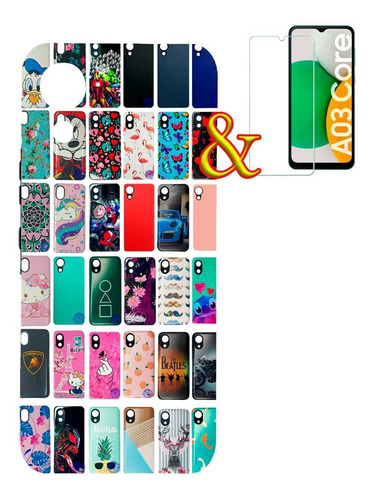 Protector Funda Samsung Galaxy A03 Core Case Reforzada + Vid