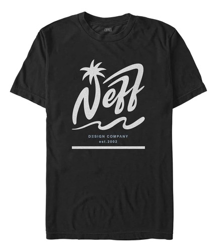 Neff Palm Young Camiseta De Manga Corta Para Hombre, Negro, 