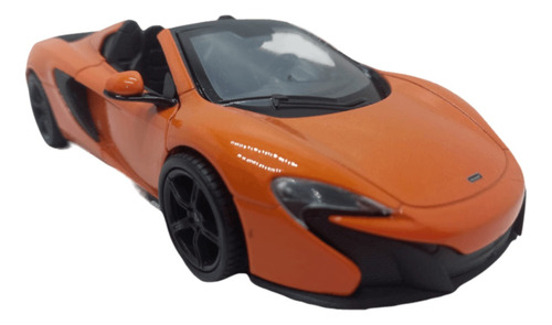 Mclaren 650s Spider Escala 1:24 Naranja Mide 18 Cm Largo