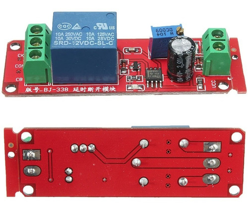 Timer Temporizador Relay 12v Retardo Desarrollo Automatizaci