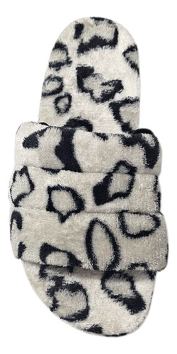 Pantufla De Peluche Abierta Varios Modelos Con Elastico