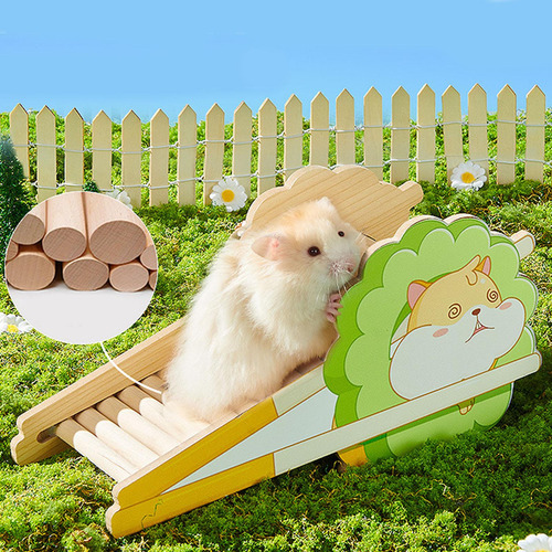 Casa De Madera Para Hámster, Cabaña Para Mascotas Estilo D