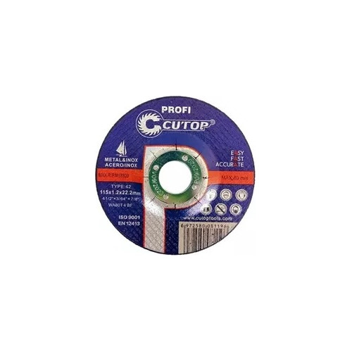 Disco De Corte Metal Extra Fino 4.5  T41-115x1.6m Cutop