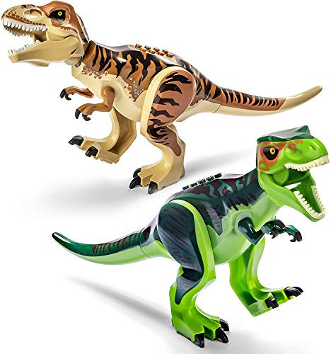 Conjunto De 2 Grandes Figuras De Dinosaurios T Rex Jugu...