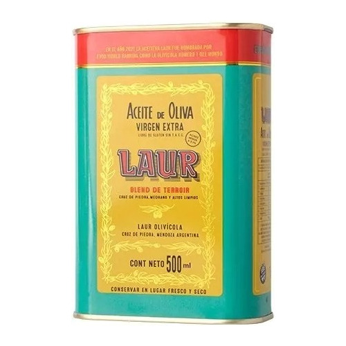 Aceite Oliva Laur Blend De Terroir Virgen Extra Lata 500c Dw