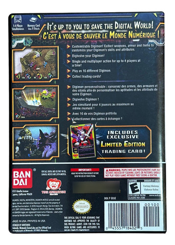 Digimon World 4 Original Para Nintendo Gamecube (Usado)