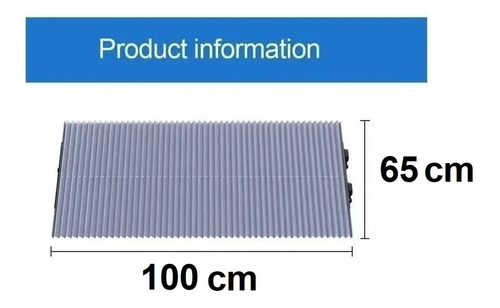 Imagen 9 de 9 de Tapa Sol Auto Parasol Auto Universal Cortina Auto 100x65 Cm