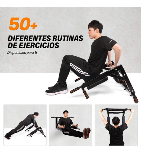 Barra De Dominadas Multifuncional Para Pared Gym Resistente