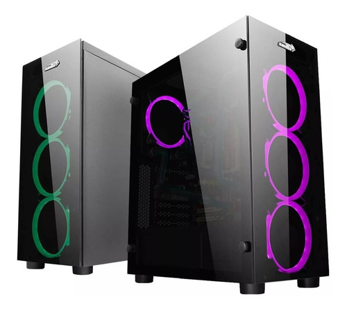 Gabinete Pc Gamer Sentey K20 Full 4 Fan Rgb Vidrio Templado 