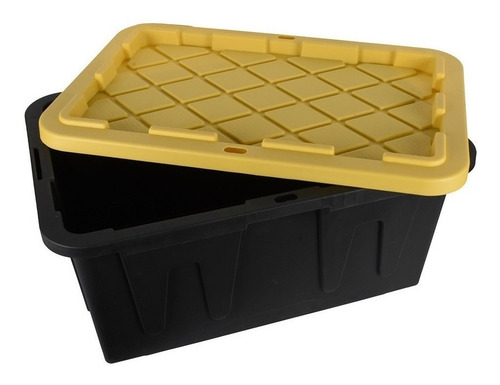 Caja Almacenamiento Uso Rudo Negra 102 Litros (10 Piezas)