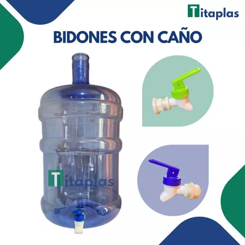 Bidón / Botellón / Garrafón PET de 20 litros con caño – Corporación Carteq  S.A.C.