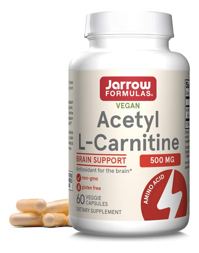 Jarrow Formulas Acetil L-carnitina Apoyo Cerebral 60 Capc