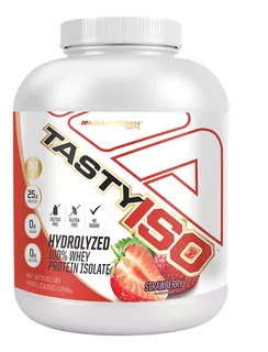 Tasty Iso 2,3kg Adaptogen- 100% Hidrolisado Isolado Importad Sabor Strawberry