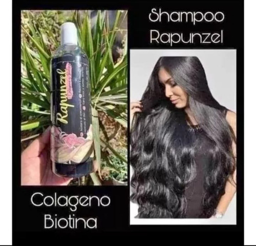Shampoo Rapunzel Colágeno Y Biotina Crecimiento Restaura