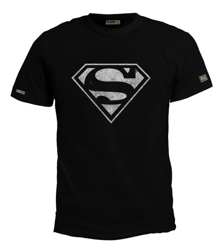 Camiseta 2xl - 3xl Logo Superman Dc Comics Hombre Zxb 