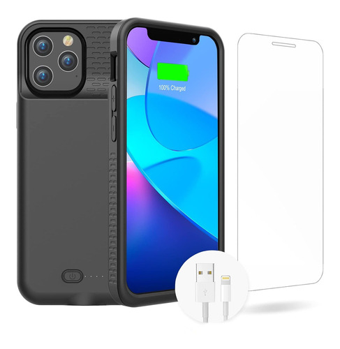 Gin Foxi Battery Case Para iPhone 12 Pro Max, Real 7000mah U