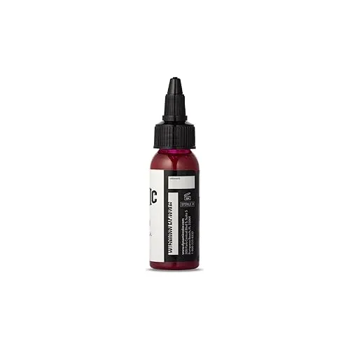 Tinta Para Tatuajes En Botella De 1oz Color Vino Tinto Dinám