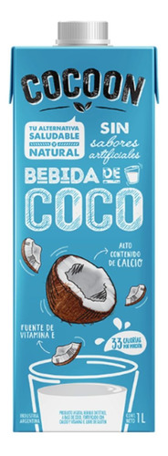 Leche De Coco Marca Cocoon 3 X 1 Lt 