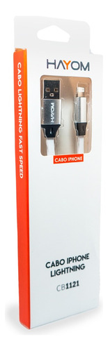 Cabo Lightning Longo P/ Carregador Reforçado 2.0 iPhone iPad