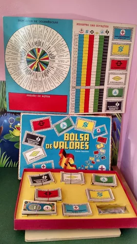 BRINQUEDO - Antigo jogo BOLSA DE VALORES Manufatura. ESTRELA