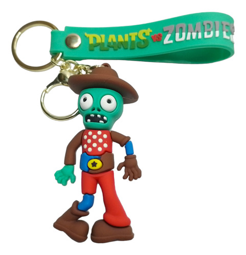 Llaveros De Goma De Plantas Vs Zombies Con Correa Inportados