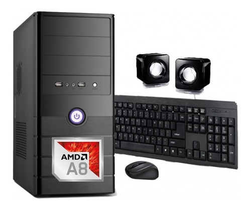 Torre Pc Computadora Nueva Gamer Amd Quad Core + Tarj Video