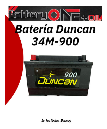 Bateria Duncan 34m-900 ( +,-)