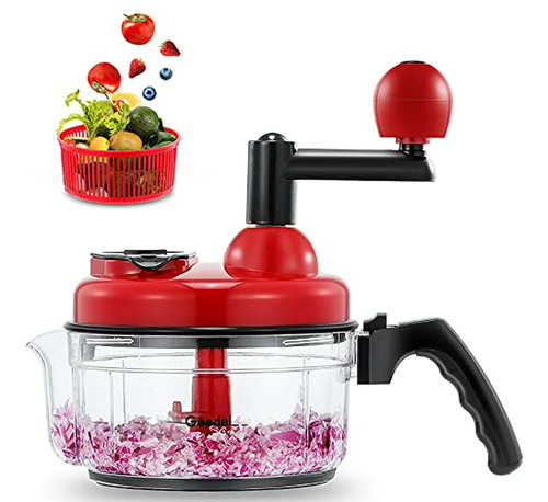 Hand Food Chopper, Vegetal Quick Chopper Manual Procesador D