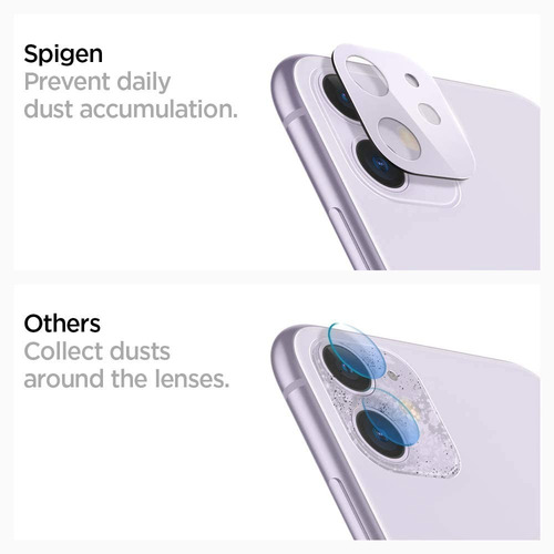 Vidrio Templado Spigen Full Camara Trasera iPhone 11 Pack X2