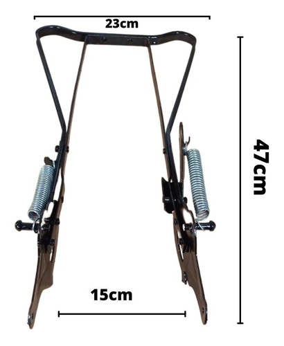 Imagem 4 de 10 de Descanso Central Tipo Cavalete Aro 26 Preto Para Bicicleta