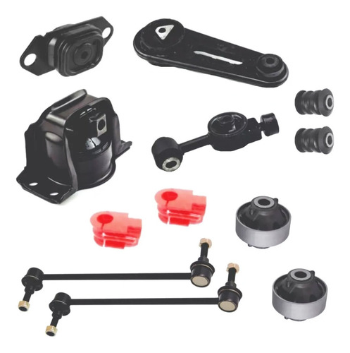 Kit Soportes Motor Y Caja Bujes Gomas Nissan Tiida 1.8 06-19