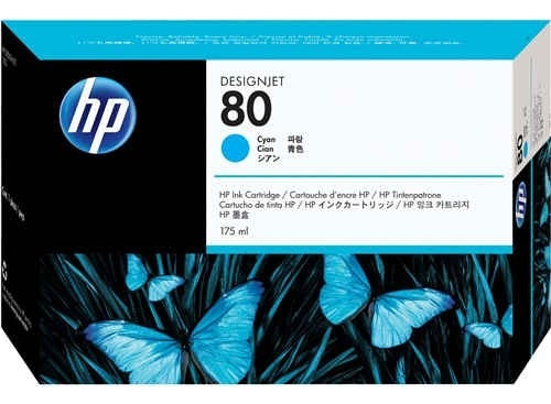 Cartucho Designjet Hp 80 De 175 Ml Cyan / 1050c,1055c