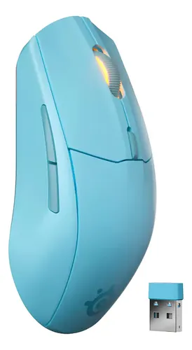 Mouse Steelseries Rival 3 Gen 2 Wireless Aqua - 62690 Azul-celest...
