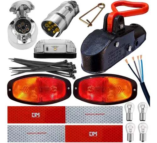 comprar Kit Elétrico Carretinha Munheca Casal Tomada Engate Cromada