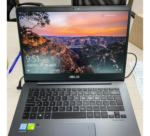 Notebook Asus Zenbook 14  8gb Ram 256 Sdd Intel I5 Nvidia 