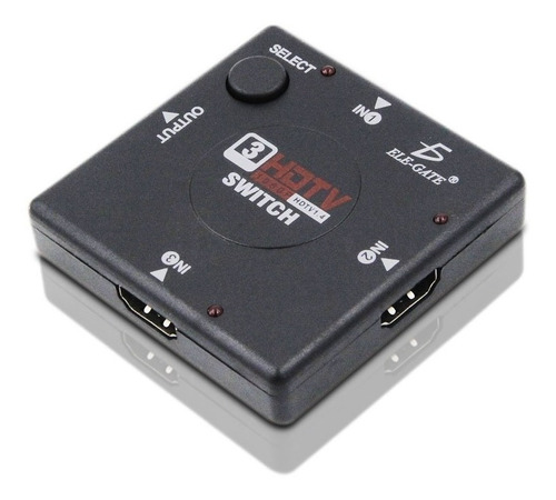 Switch Selector De 3 Puertos Hdtv Full Hd 1080p Elegate