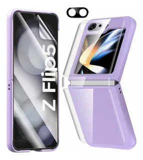 Funda +camera Protector +hidrogel Mica Para Galaxy Z Flip 5