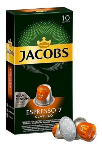 Capsulas Nespresso Compatibles Jacobs Espresso Classico X10