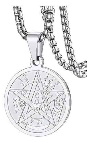 Faithheart Pentacle Collar Para Hombres, Tetragrammaton