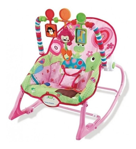 Silla Mecedora, Vibradora Y Musical Para Bebe 3 En 1, Pink 