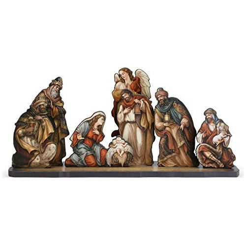 Figuras De Natividad Recortadas En 8 Piezas Con Base - Decor